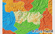 Physical Map of Adrianopolis, political outside