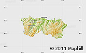 Physical Map of Adrianopolis, single color outside