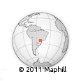 Outline Map of Apucarana
