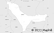 Silver Style Simple Map of Apucarana