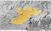 Physical 3D Map of Bocaiuva do Sul, desaturated