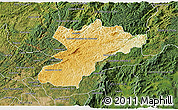 Physical 3D Map of Bocaiuva do Sul, satellite outside