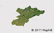 Satellite 3D Map of Bocaiuva do Sul, cropped outside