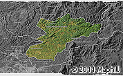 Satellite 3D Map of Bocaiuva do Sul, desaturated