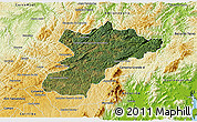Satellite 3D Map of Bocaiuva do Sul, physical outside