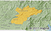 Savanna Style 3D Map of Bocaiuva do Sul