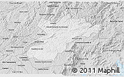 Silver Style 3D Map of Bocaiuva do Sul