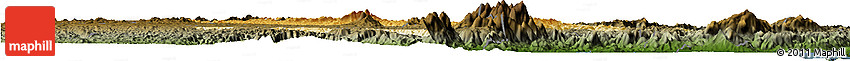 Physical Horizon Map of Bocaiuva Do Sul, darken