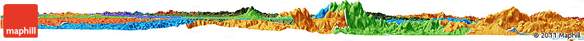 Satellite Horizon Map of Bocaiuva Do Sul, political outside