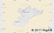 Classic Style Map of Bocaiuva do Sul, single color outside
