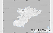 Gray Map of Bocaiuva do Sul, single color outside