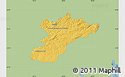 Savanna Style Map of Bocaiuva do Sul, single color outside