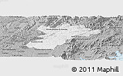 Gray Panoramic Map of Bocaiuva do Sul