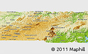 Physical Panoramic Map of Bocaiuva do Sul