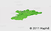 Political Panoramic Map of Bocaiuva do Sul, cropped outside
