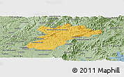 Savanna Style Panoramic Map of Bocaiuva do Sul