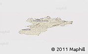 Shaded Relief Panoramic Map of Bocaiuva do Sul, cropped outside