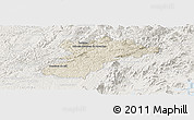 Shaded Relief Panoramic Map of Bocaiuva do Sul, lighten