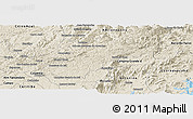 Shaded Relief Panoramic Map of Bocaiuva do Sul