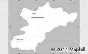 Gray Simple Map of Bocaiuva do Sul, single color outside