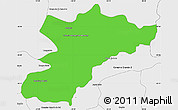 Political Simple Map of Bocaiuva do Sul, single color outside, borders and labels