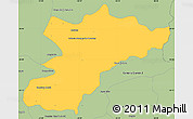 Savanna Style Simple Map of Bocaiuva do Sul