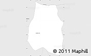 Silver Style Simple Map of Centenario do Su