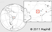 Blank Location Map of Congonhinhas