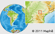 Physical Location Map of Congonhinhas
