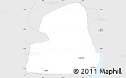 Silver Style Simple Map of Guaratuba