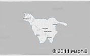 Gray 3D Map of Imbituva, single color outside