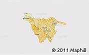Physical 3D Map of Imbituva, cropped outside