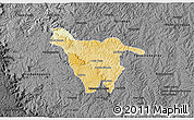 Physical 3D Map of Imbituva, darken, desaturated