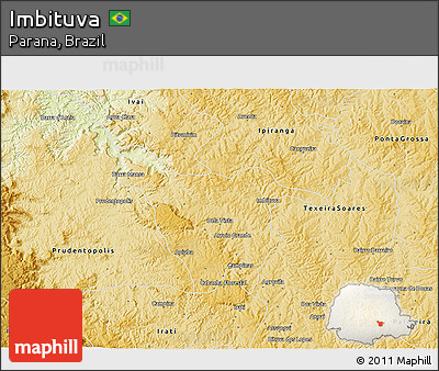 Physical 3D Map of Imbituva