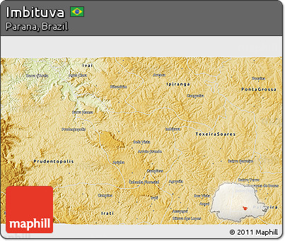Physical 3D Map of Imbituva