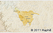 Physical 3D Map of Imbituva, lighten