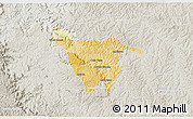Physical 3D Map of Imbituva, lighten, semi-desaturated
