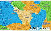 Physical 3D Map of Imbituva, political outside