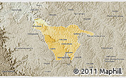 Physical 3D Map of Imbituva, semi-desaturated