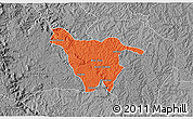 Political 3D Map of Imbituva, desaturated