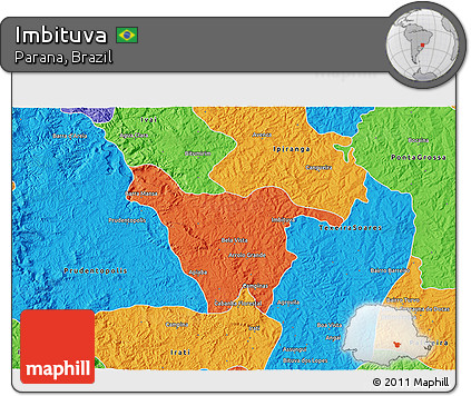 Political 3D Map of Imbituva