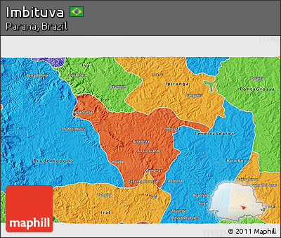 Political 3D Map of Imbituva
