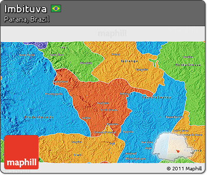 Political 3D Map of Imbituva