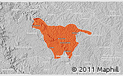 Political 3D Map of Imbituva, lighten, desaturated