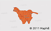 Political 3D Map of Imbituva, single color outside