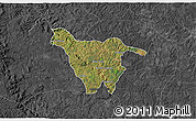 Satellite 3D Map of Imbituva, darken, desaturated