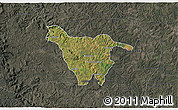 Satellite 3D Map of Imbituva, darken, semi-desaturated