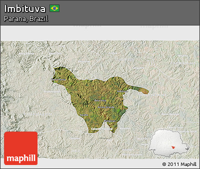 Satellite 3D Map of Imbituva, lighten