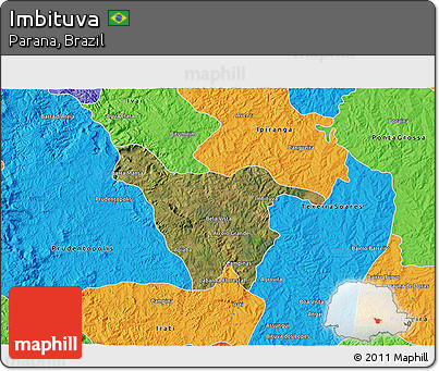 Satellite 3D Map of Imbituva, political outside