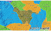 Satellite 3D Map of Imbituva, political outside